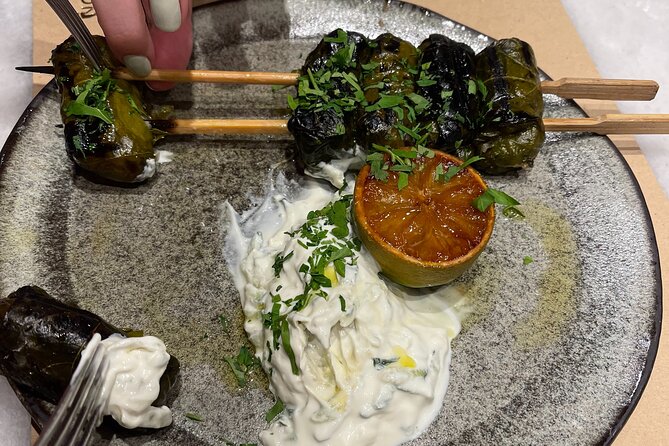 Athens evening food tasting tour-small group - The traditional meal and local Greek wine