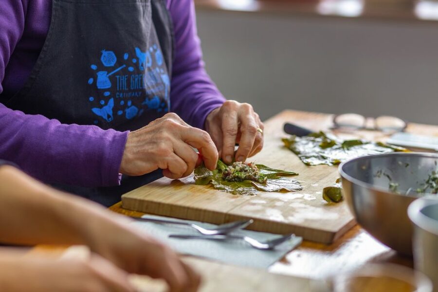 Athens: Food Market Visit and Cooking Class with Wine - A Greek food lesson that starts at the market