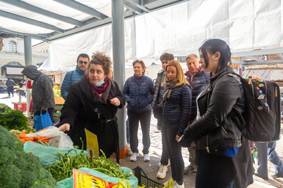 Athens: Food Market Visit and Cooking Class with Wine - What the meal and drinks include