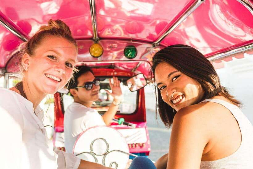 Bangkok Electric Tuk Tuk: Street Food & Markets - Grand Palace Views from Across the River