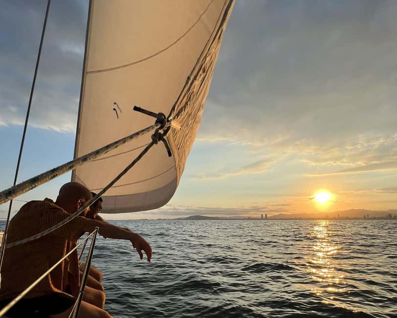 Barcelona: Coastline Sailing with Swim Toys w/ Food & Drinks - Morning, afternoon, or sunset changes the whole mood