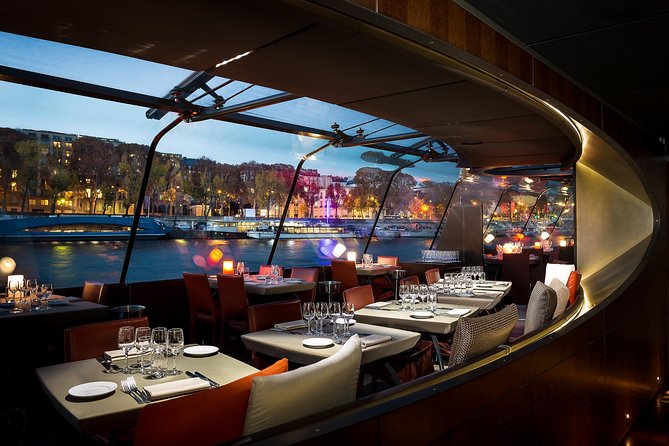 Bateaux Parisiens Seine River Gourmet Dinner & Sightseeing Cruise - Window seats, open decks, and the best service level