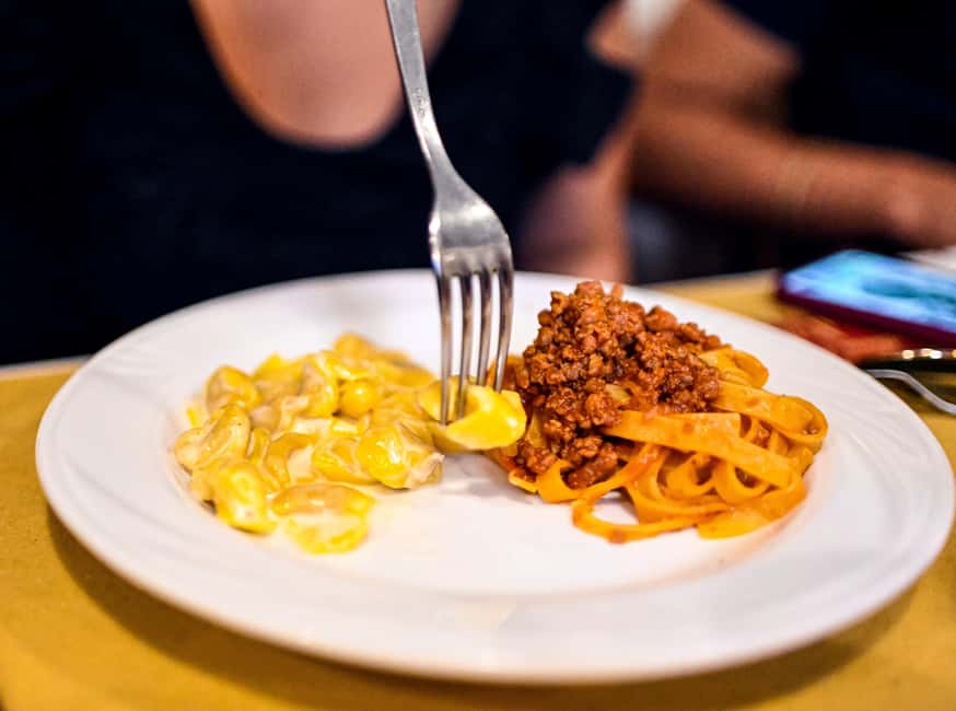 Bologna: Local Food Tour with Authentic Tastings and Wine - Wine, espresso, gelato, and the secret dish