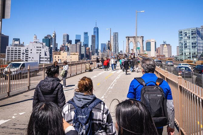 Brooklyn Bridge & DUMBO Food Tour: Local Eats & Landmarks - Walking onto the Brooklyn Bridge for the big view