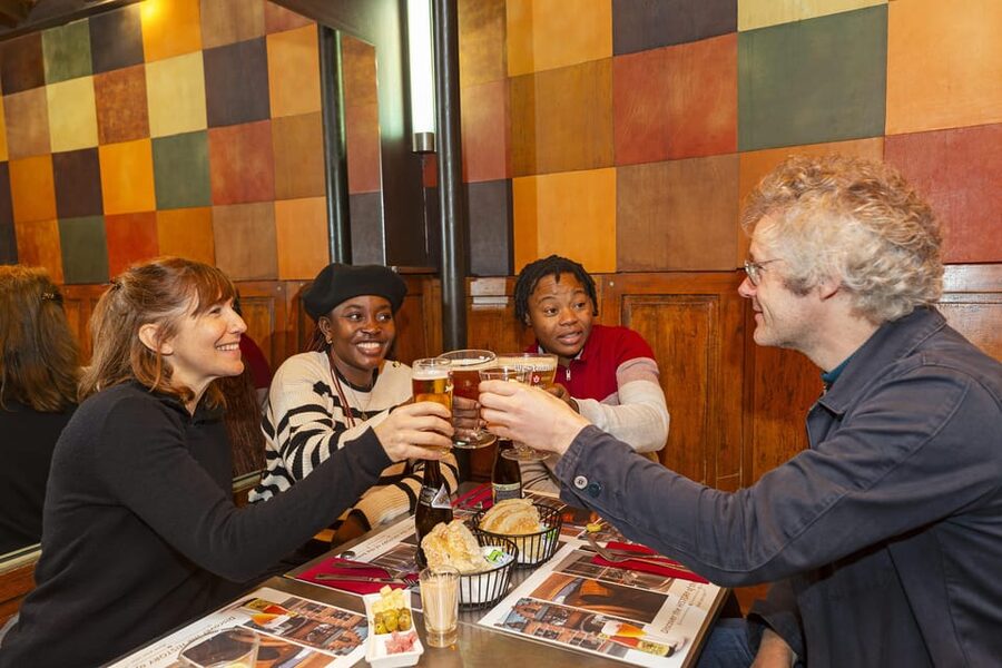 Brussels Food Tour: Main Dish, Beer, Waffle & Chocolate - Boulette and Belgian fries for the main course