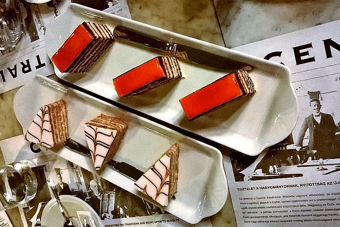 Budapest Culinary & Wine Walk - Coffee and three cakes at Centrál Grand Cafe