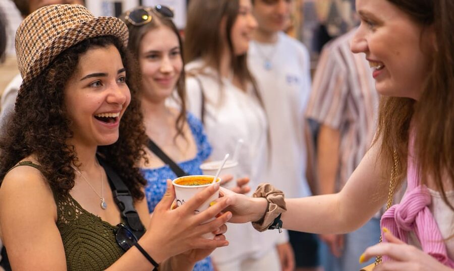Budapest: Guided Food Tour with Wine, Beer, and Shots - Sit-down classics: nokedli, flódni, and sweet cucumber