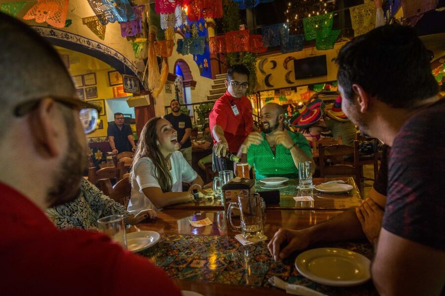 Cancún: Taco & Local Beer Tasting Tour with transportation - Stop two on Calle 31 Norte