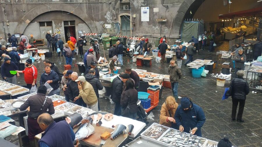 Catania Street Food Tour: Fish Market & City Centre - Arancini, the filling centre of the food walk