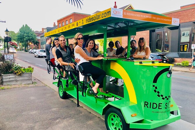 Charlottetown waterfront SOLAR PartyBike food & drink experience! - Two restaurant stops, not a full restaurant tour
