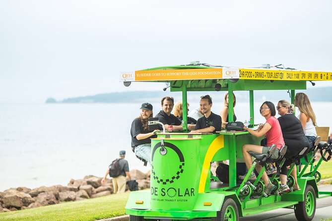 Charlottetown waterfront SOLAR PartyBike food & drink experience! - What the $59.33 price really covers