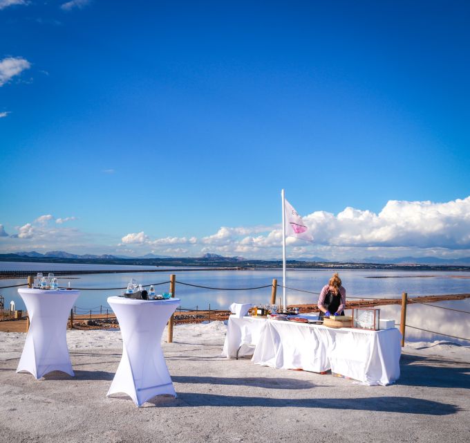 Culinary demonstration with Gourmet Tasting in The Pink Lake - The pink lagoon and its changing evening color