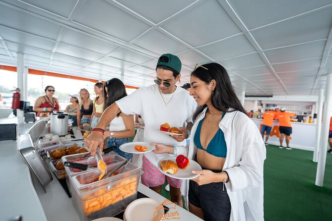 Dancer Cruise Isla Mujeres Snorkel Food and Drinks Included - The ride back is the big finale