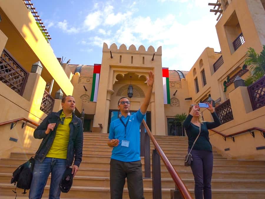 Dubai Private Top Attractions, Premium Vehicle & Street Food - Souk Madinat and the polished side of Dubai