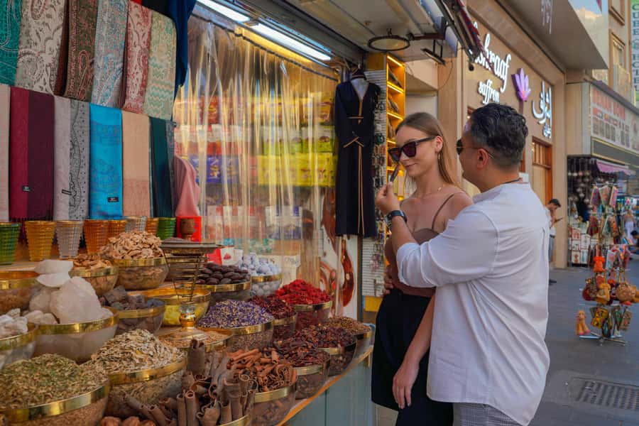 Dubai Private Top Attractions, Premium Vehicle & Street Food - Walking through Al Fahidi and crossing the creek