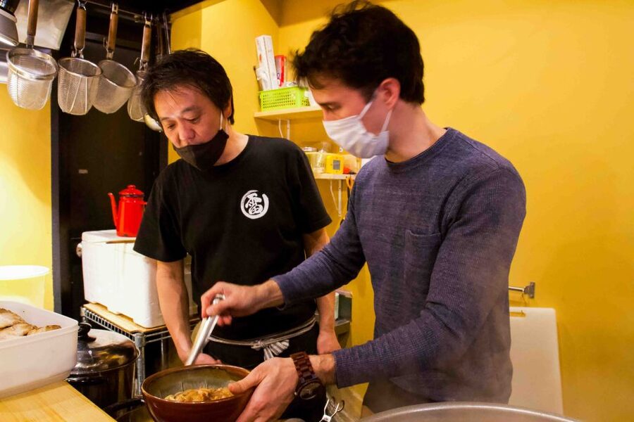 Exclusive Tokyo Ramen Kitchen Experience - Two ramen bowls and two gyoza