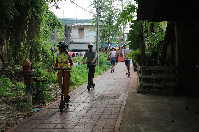 Explore Bangkok by E-Scooter & Try Street Food - Santa Cruz and Baan Kudichin Museum