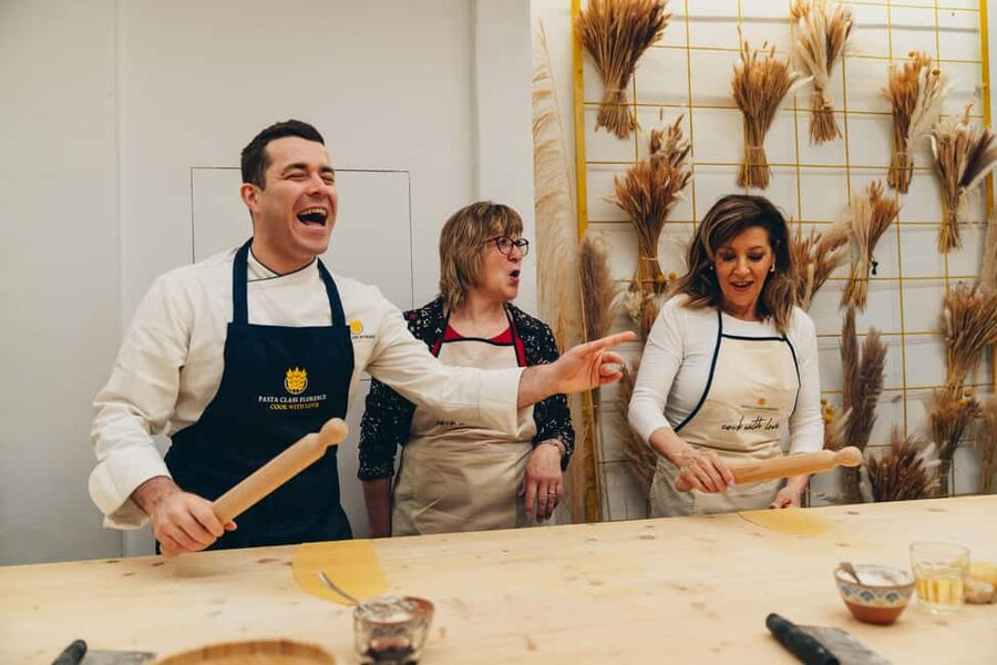 Florence: Art of Pasta Cooking Workshop with Food and Wine - Three pasta dishes, three chances to taste your work