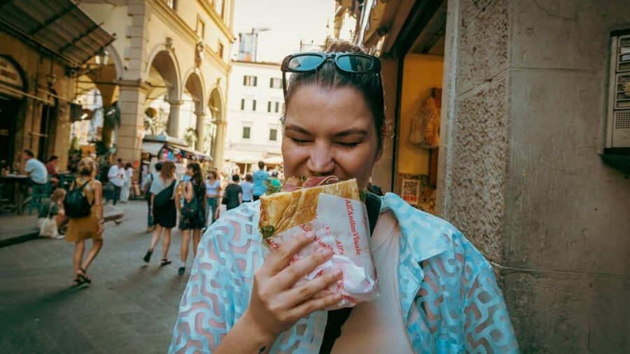Florence Foodies Tour: Savor Tuscan Flavors & Fine Wine - Fettunta, olive oil, and an old Enoteca