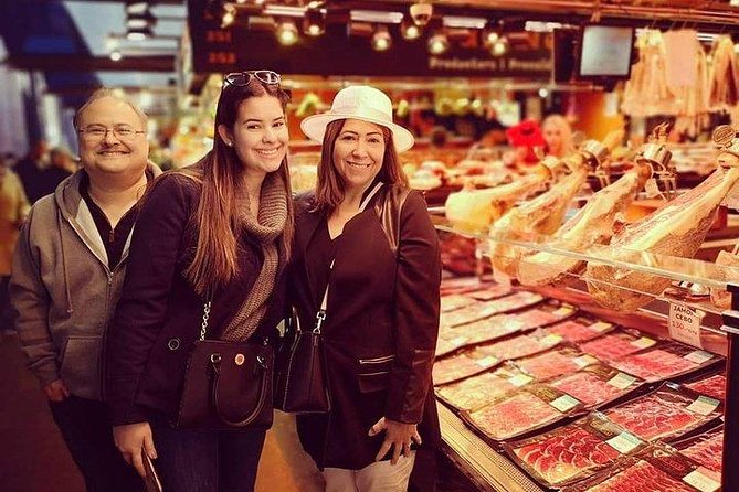 Food & Drink Tasting Private Tour & Sagrada Familia Skip the Line - Iberian ham at La Boqueria