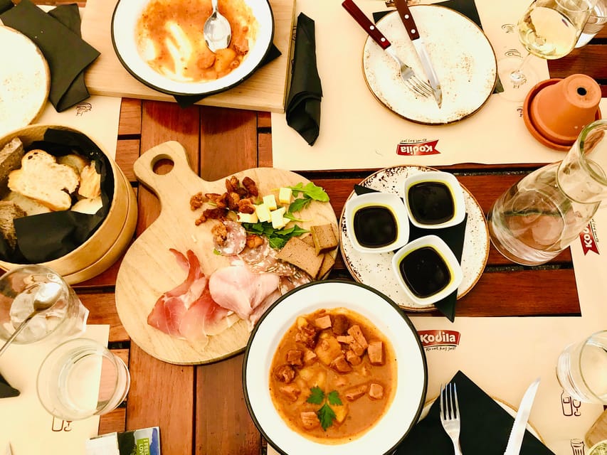 Food & Wine tour with a Sommelier - Four or more stops, with wine at every one