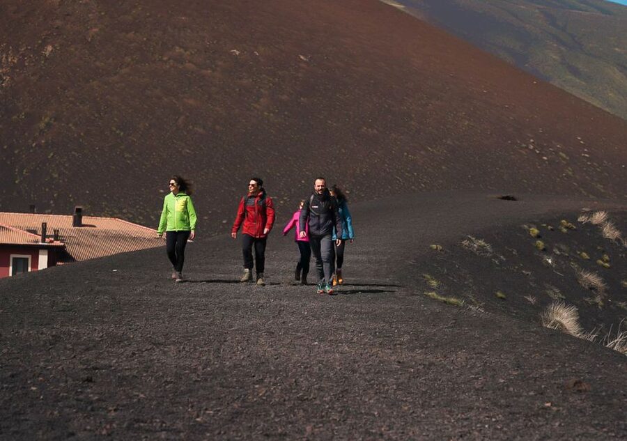 From Catania: trek on Mount Etna, Lava Cave & tasting Tour - Tasting Etna products in Ragalna