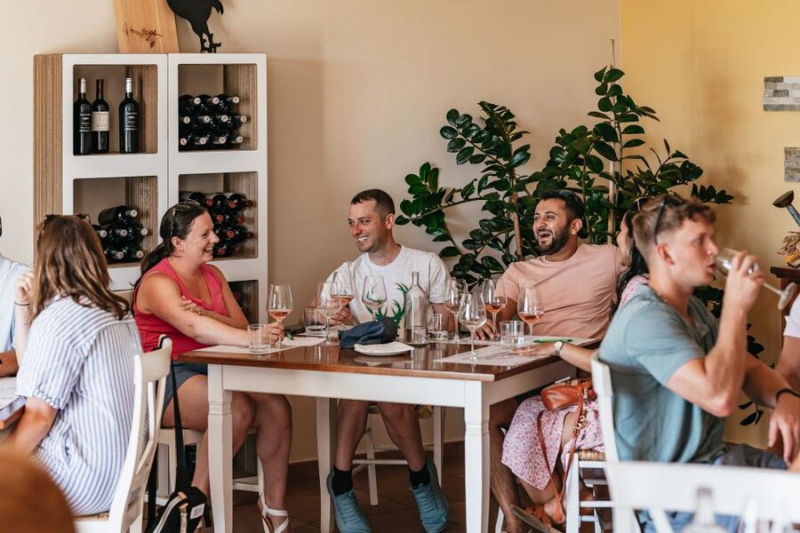 From Florence: Small Group Wine Tasting Tour to Tuscany - The second winery, with more food on the table
