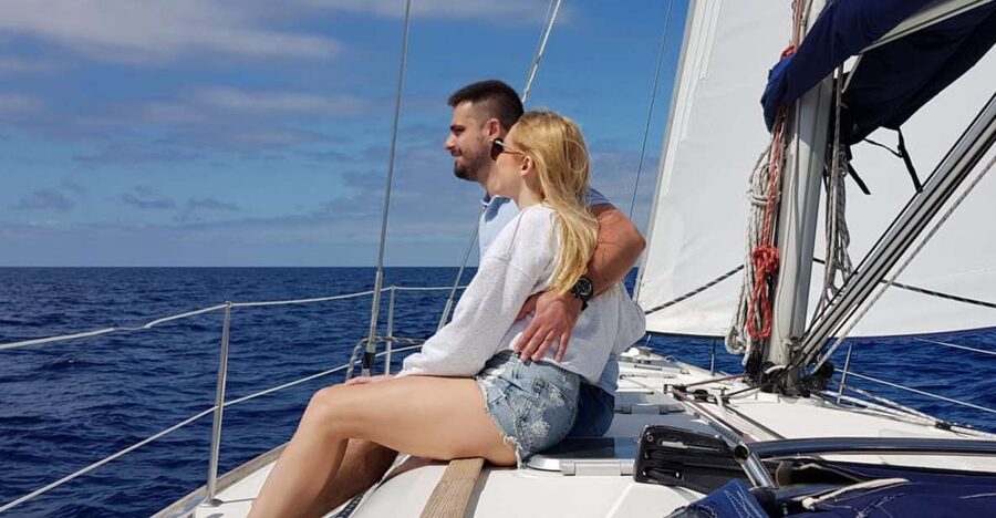 From Puerto de Mogán: Sailboat Trip with Food and Drinks - Letting the sails do the work