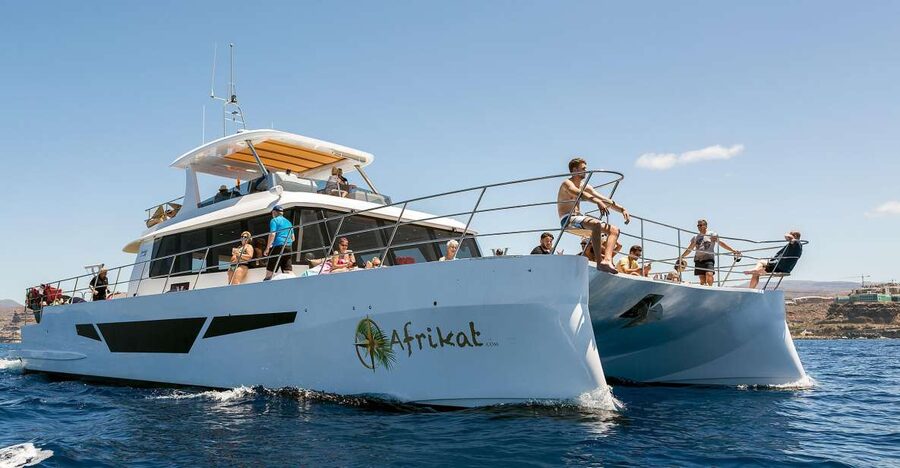 Gran Canaria: Fun Catamaran Cruise with Food and Drinks - The Mogán Bay Stop: Swim, Snorkel, and Eat