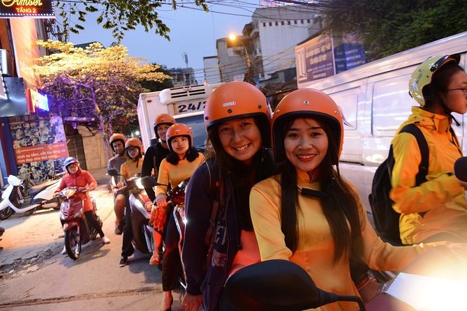 Hanoi Motorbike Tours Led By Women: Hanoi By Night Foodie Motorbike Tours - Ho Chi Minh memorial area and the city after dark