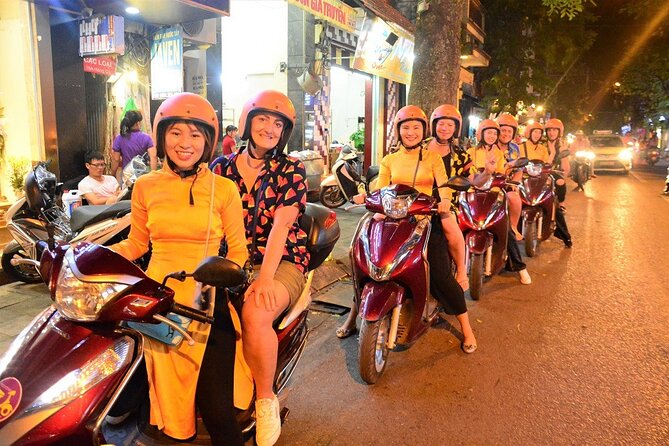 Hanoi Motorbike Tours Led By Women: Hanoi By Night Foodie Motorbike Tours - Bún chả near Long Biên Bridge