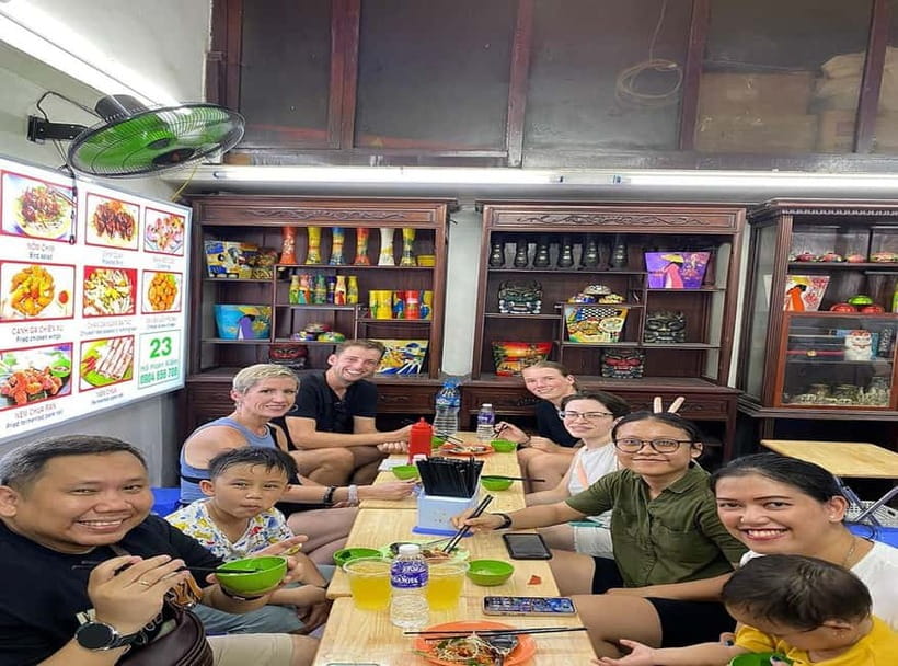 Hanoi: Street Food Tour with Train Street & Hidden Alleyways - Eating in family restaurants, not staged food halls