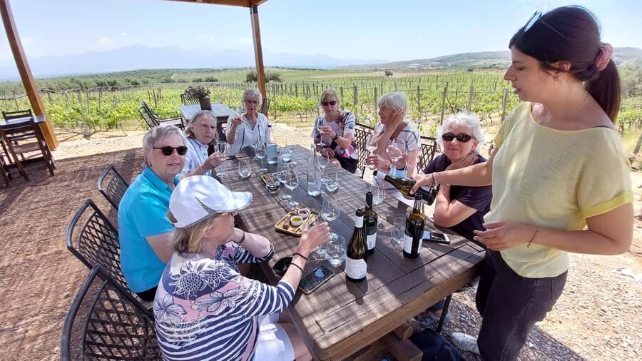 Heraklion: Cretan Wine Tasting Tour & Gourmet Lunch - Pickup from Heraklion and the north coast