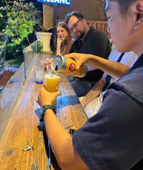 Ho Chi Minh City: Craft Beer and Local Food Tour by Scooter - Local bars instead of a polished brewery crawl