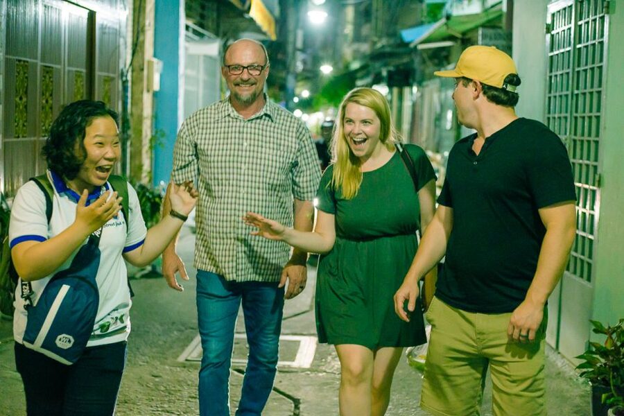 Ho Chi Minh City: Private Street Food Evening Walking Tour - Leaving the tourist center for local food streets