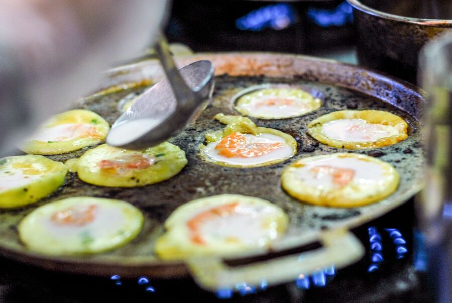 Ho Chi Minh City: Private Street Food Motorbike Tour - The flower market and charcoal-grilled snacks
