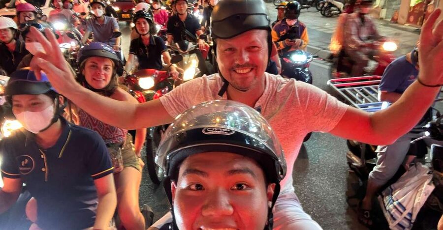 Ho Chi Minh: Local Food Tour by Scooter with Vegan Option - Night markets, sweet potato balls, and southern-style snacks