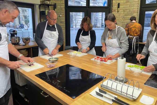 Hungarian Langos Making Class: The No. 1 Street Food in Hungary - Hungarian wine and homemade drinks at the table