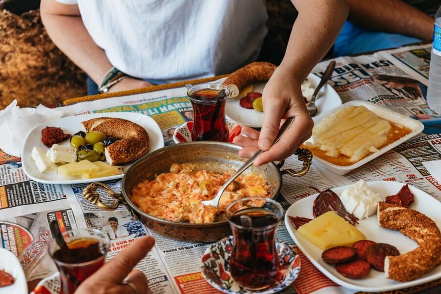 Istanbul: European and Asian Side Guided Foodie Walking Tour - Turkish breakfast before the main eating begins