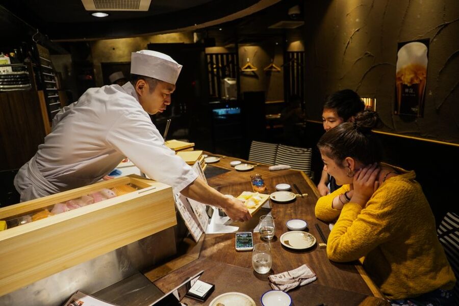 Kyoto: Foodie Night Tour in Gion with 9 dishes + 6 Sake - Walking from Gion toward Pontocho