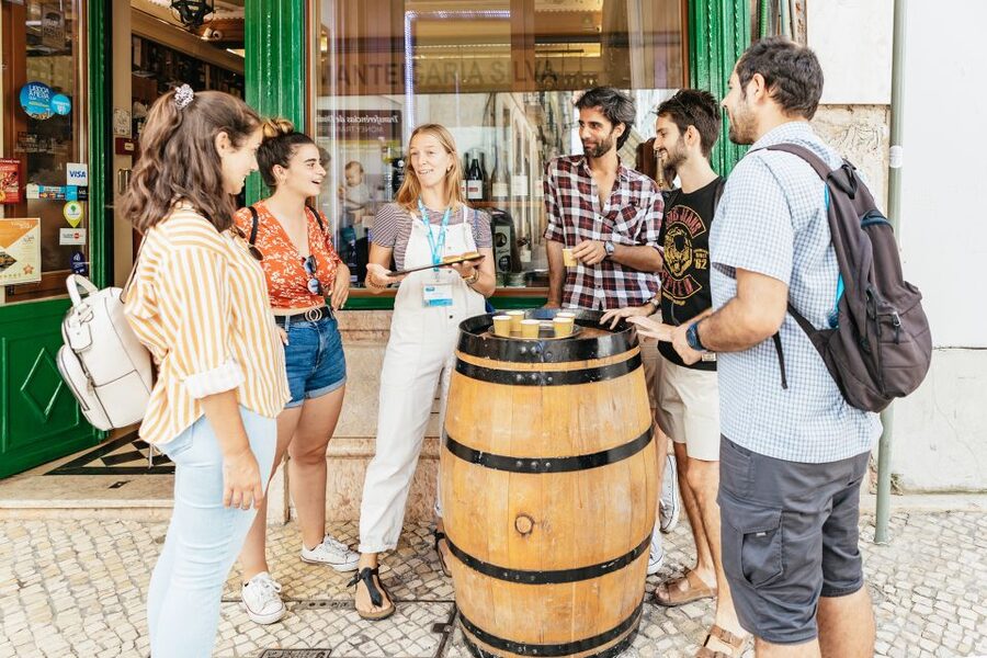 Lisbon: Food and Wine Small Group Walking Tour - First tastes: Vinho Verde and codfish cake