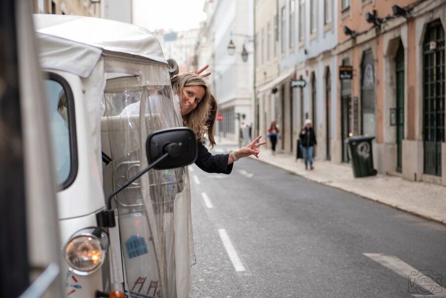 Lisbon: Private Food & Wine City Tour by Eco Tuk Tuk - Chiado, Bairro Alto, and Baixa in one sweep
