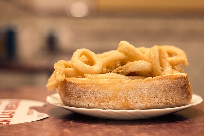 Madrid Historic Centre Food Tour with Authentic Tapas & Wines - Tapas, cider, and vermouth in the old center