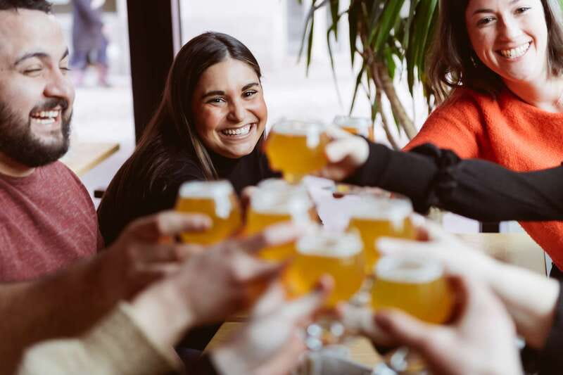 Montreal Old Port: Craft Brewery and Beer Tasting Tour - The three beers at 3 Brasseurs St-Paul
