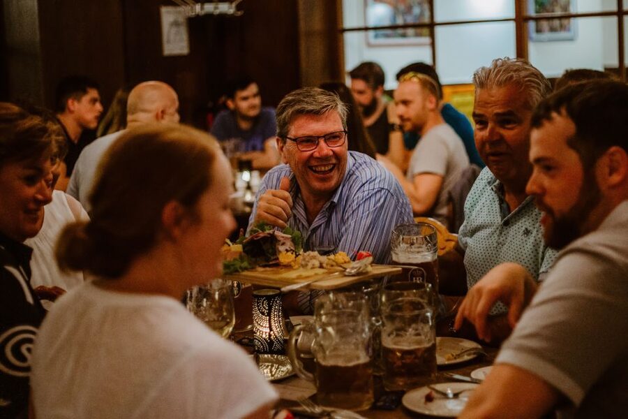 Munich: Beer and Food Tour with Dinner & Oktoberfest Museum - Dinner at a reserved Bavarian table