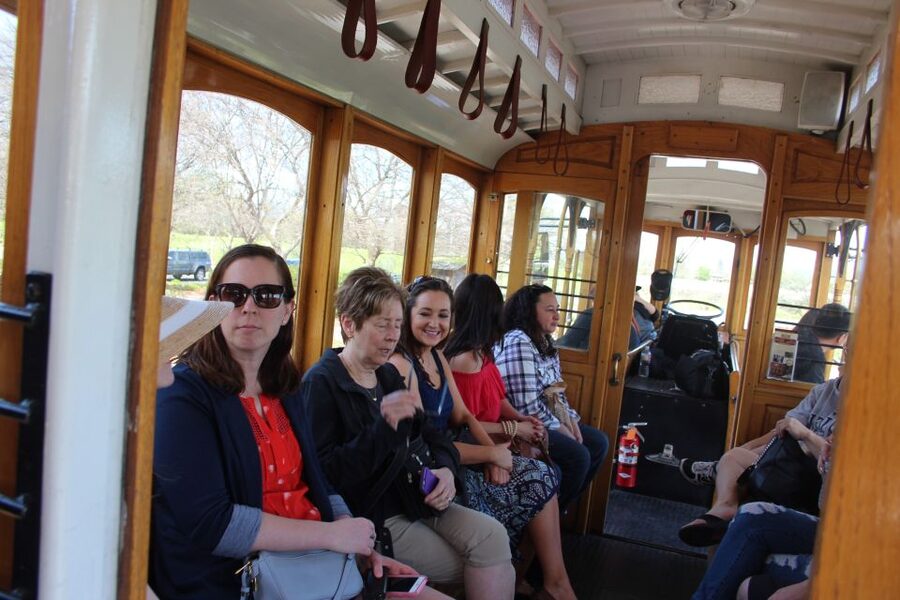 Napa Valley: Wine Tasting Tour by Open Air Trolley & Lunch - Lunch in a scenic winery setting