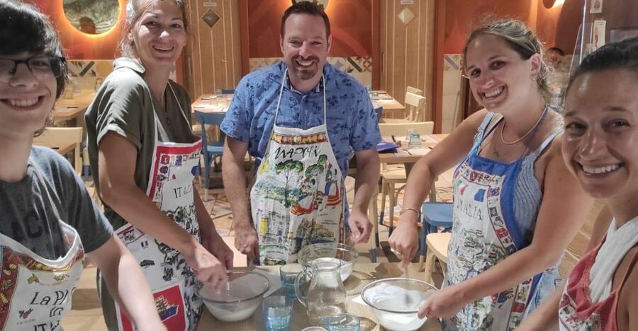 Naples: Small Group Pizza Making with Drink Included - Choosing toppings without losing the balance