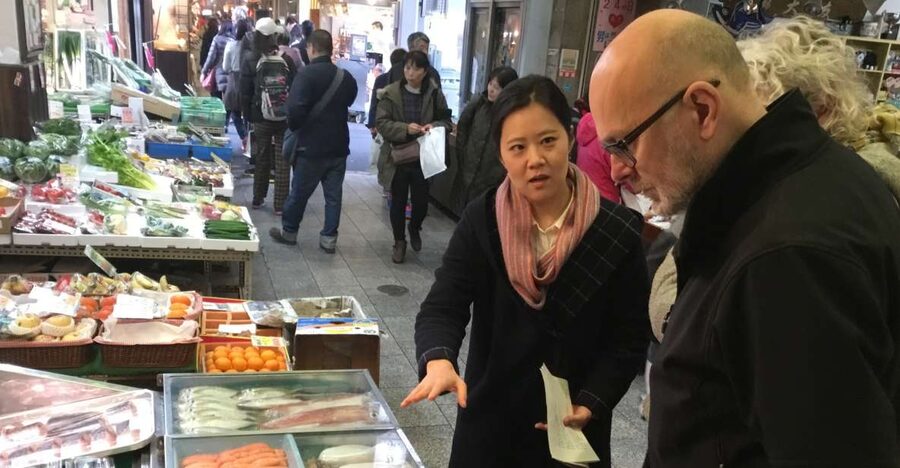 Nishiki Market Food Tour with Cooking Class - What you taste before cooking