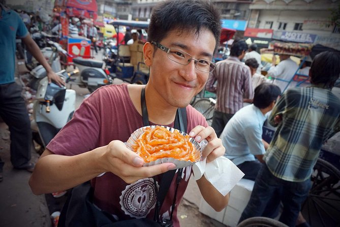 Old Delhi Street Food Tour - Starting at Rajiv Chowk and riding into Old Delhi