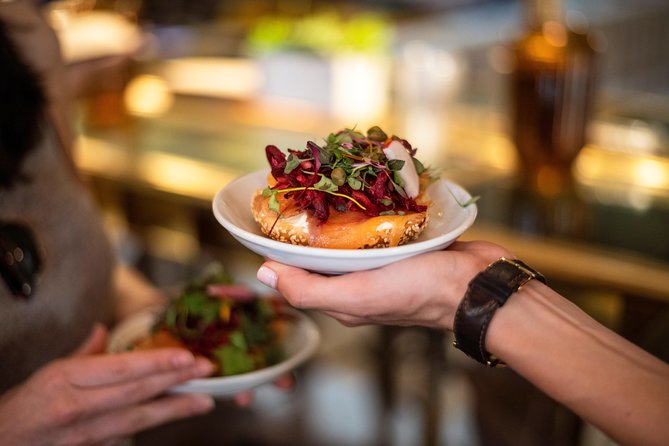 Old Montreal Guided Food Tour with 8+ Local Delicacies Tastings - Crew Collective & Café: a smoked salmon start